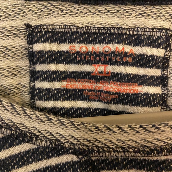 Navy and white stripe summer top - Picture 2 of 3